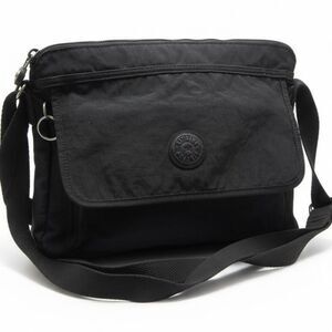 Kipling Black Nylon Crossbody Shoulder Bag Travel Purse Adjustable Strap Lightwe